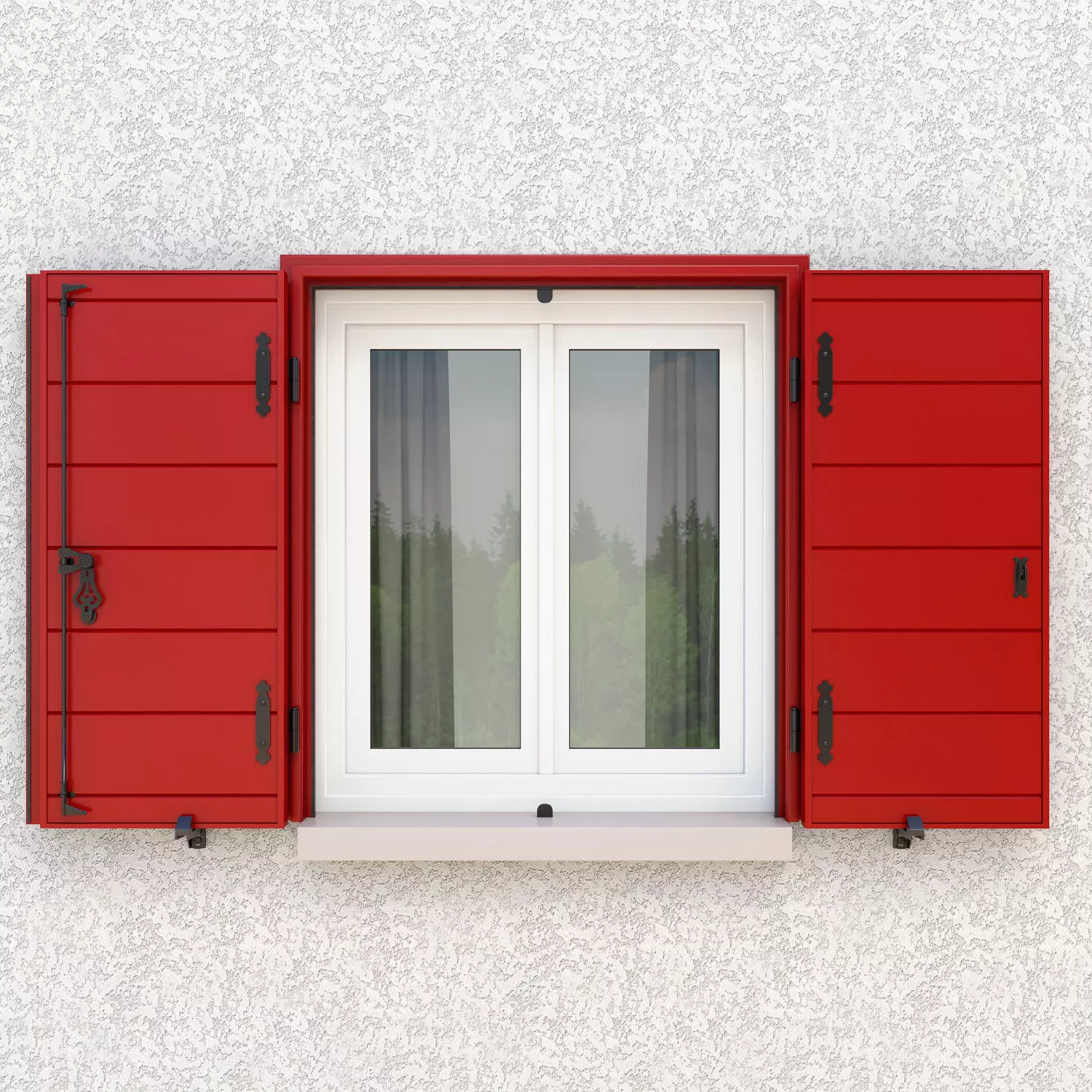Exterior Aluminium Shutter 3D model V3 3D model 3D model_0