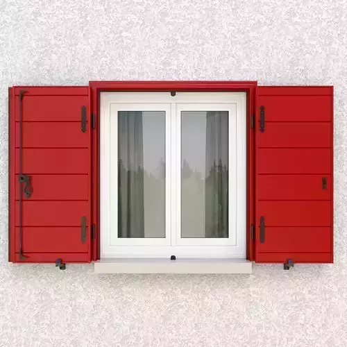 Exterior Aluminium Shutter 3D model V3 3D model