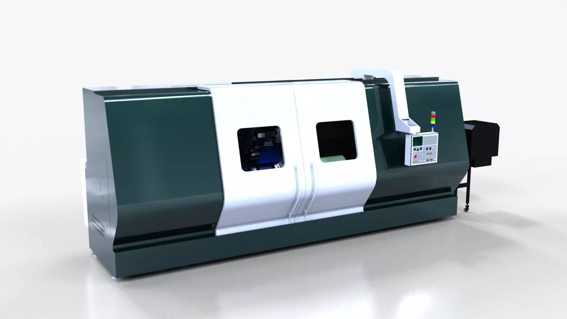 Horizontal Turning Machine ST-130 3D model_0