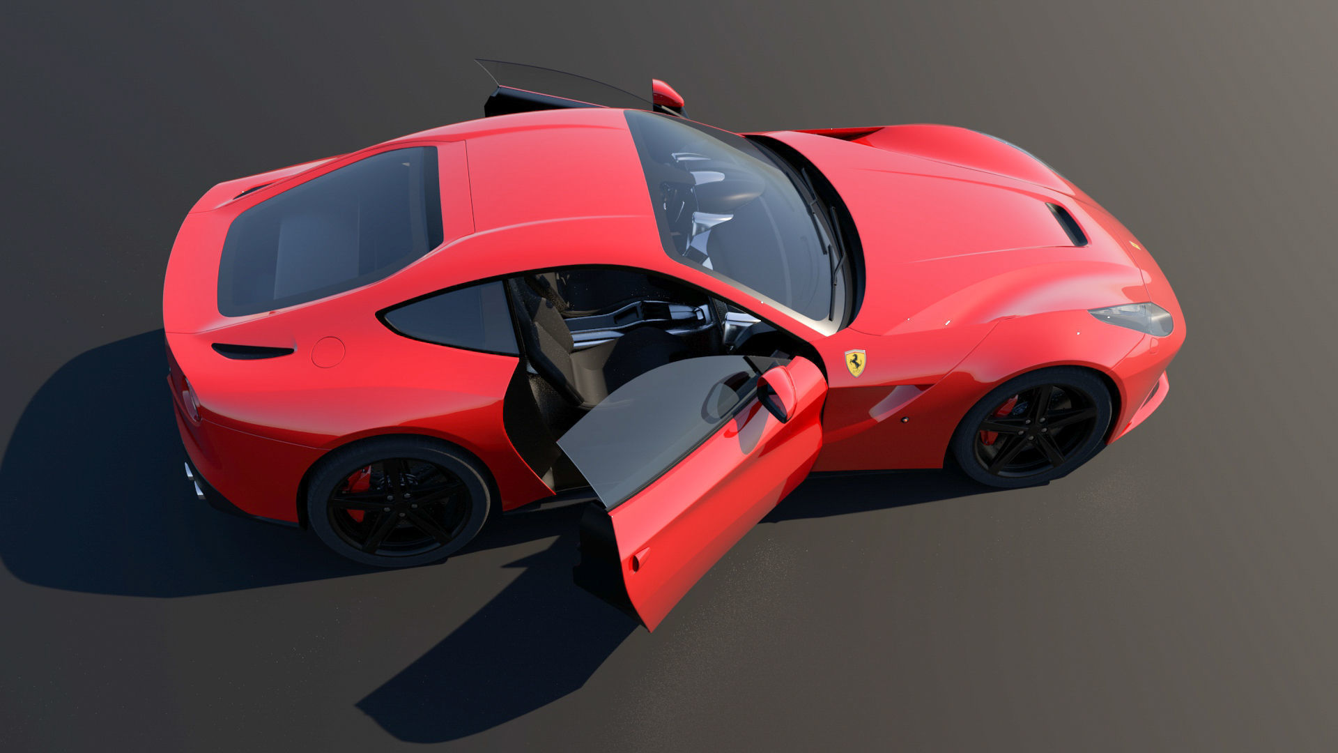 Ferrari sports car 3D model_10