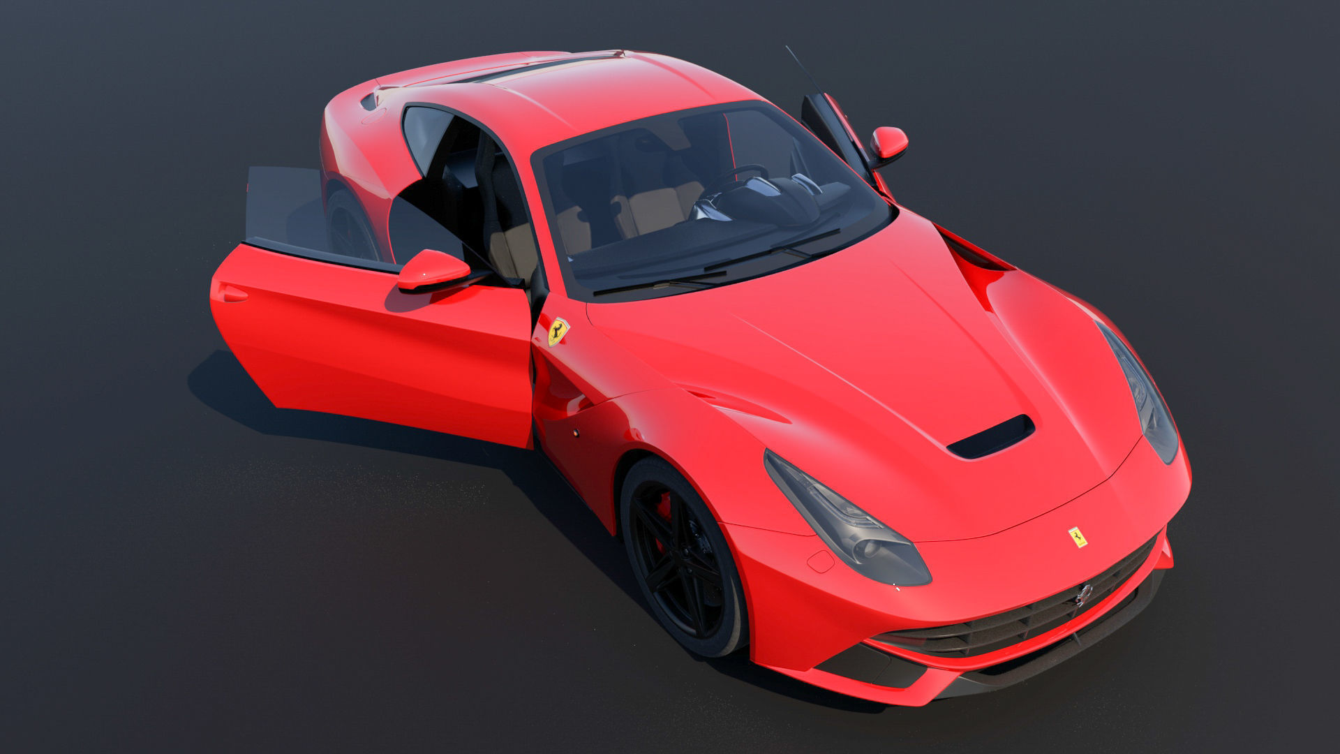 Ferrari sports car 3D model_4