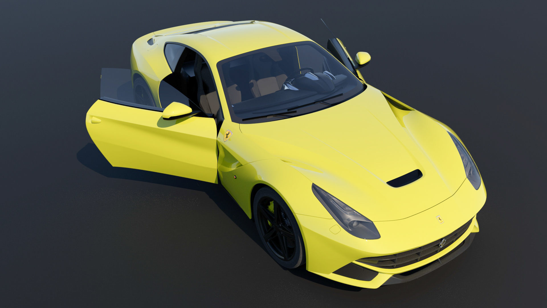 Ferrari sports car 3D model_3