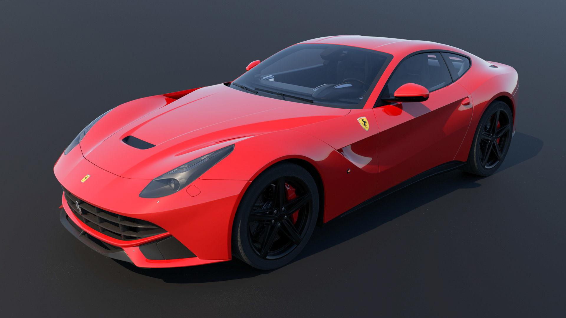 Ferrari sports car 3D model_16