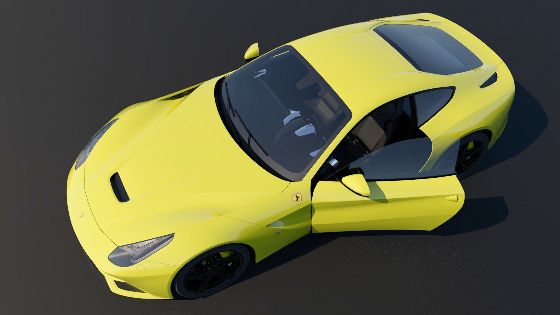 Ferrari sports car 3D model_2