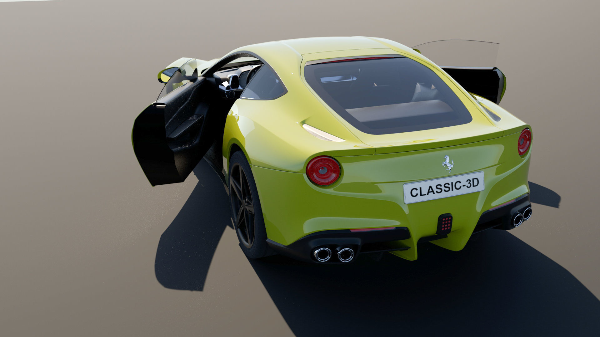 Ferrari sports car 3D model_11