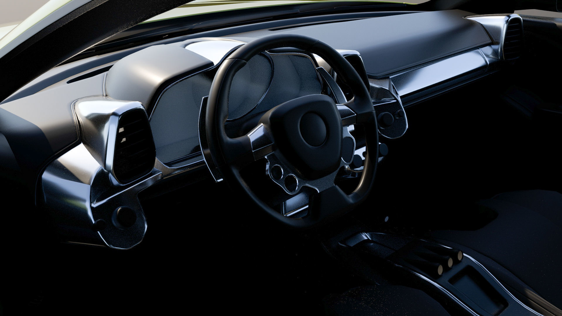 Ferrari sports car 3D model_5