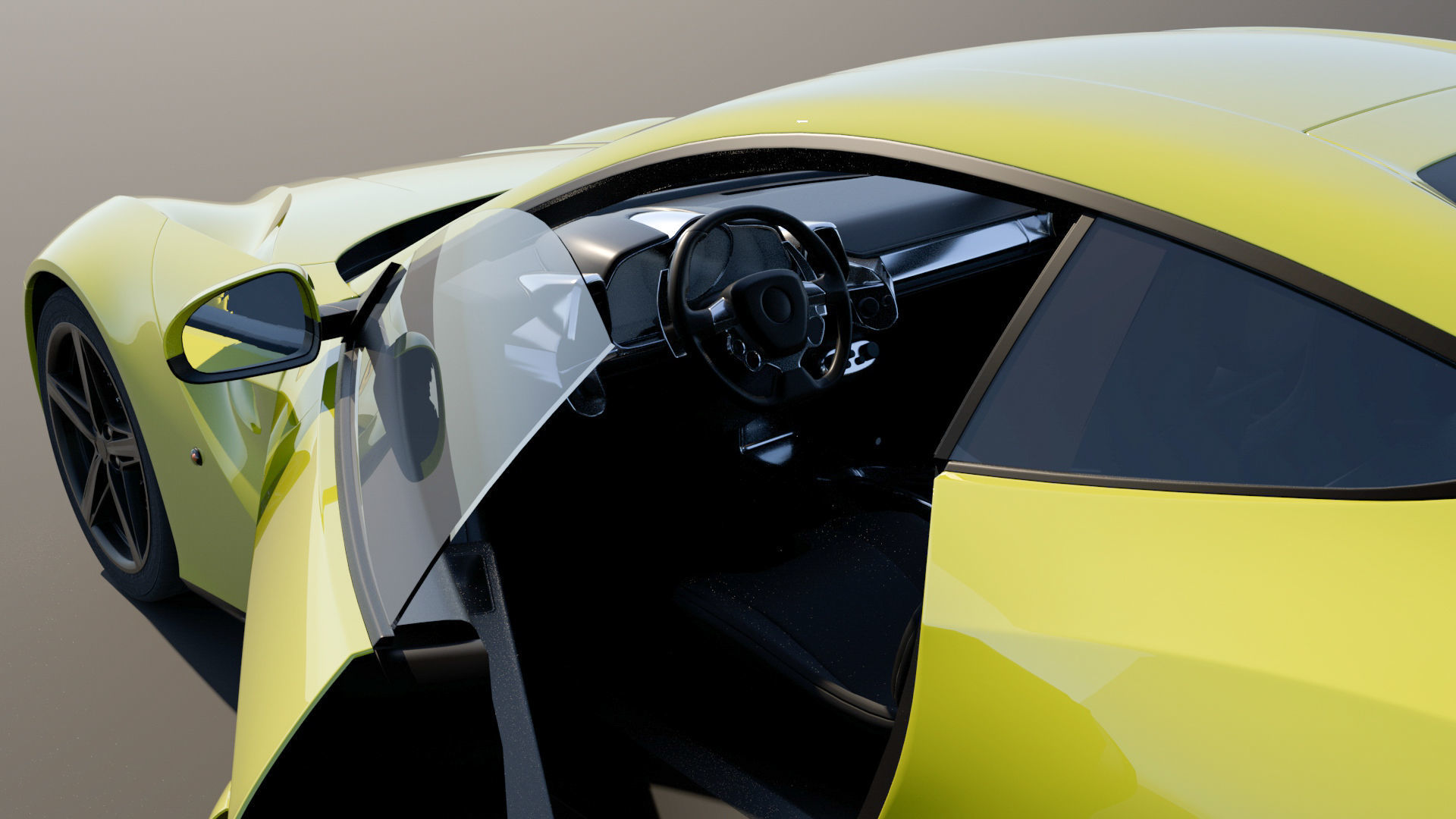 Ferrari sports car 3D model_1