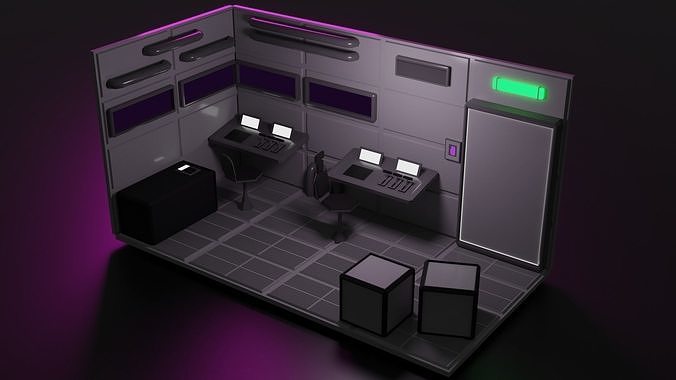 The SciFi Panels KitBash Low-poly 3D model