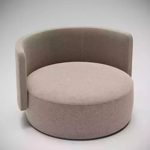 Armchair 3D model lounge chair fabric