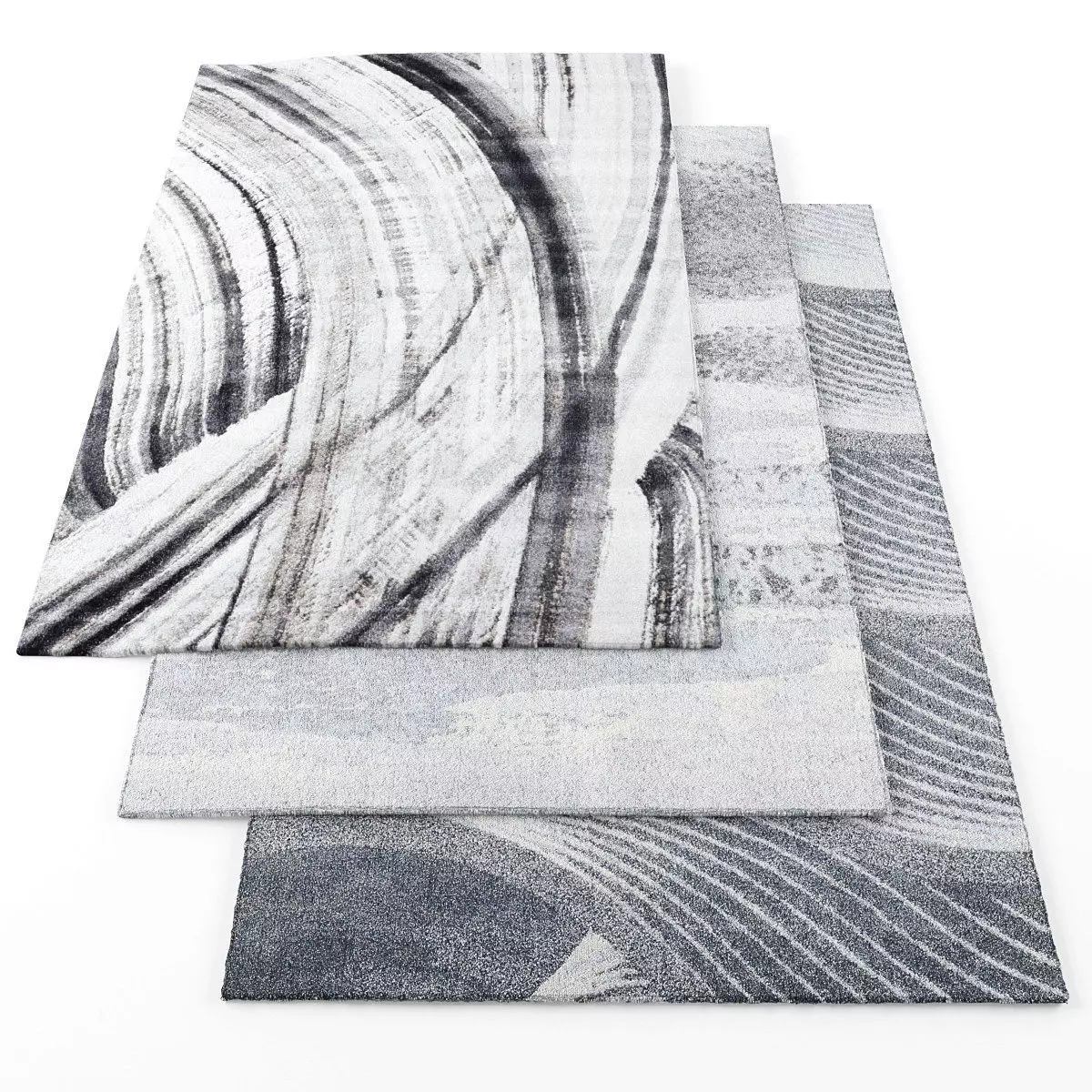 Rugs-1051 three rugs Low-poly 3D model_0