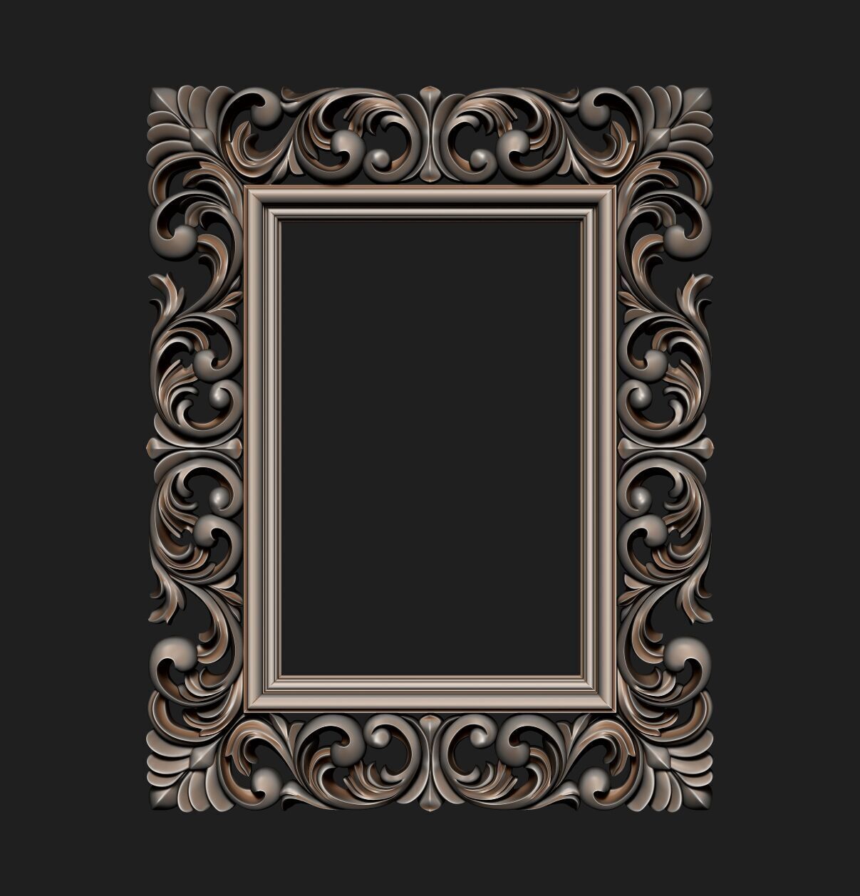 FRAME-MIRROR 001 3D print model_13