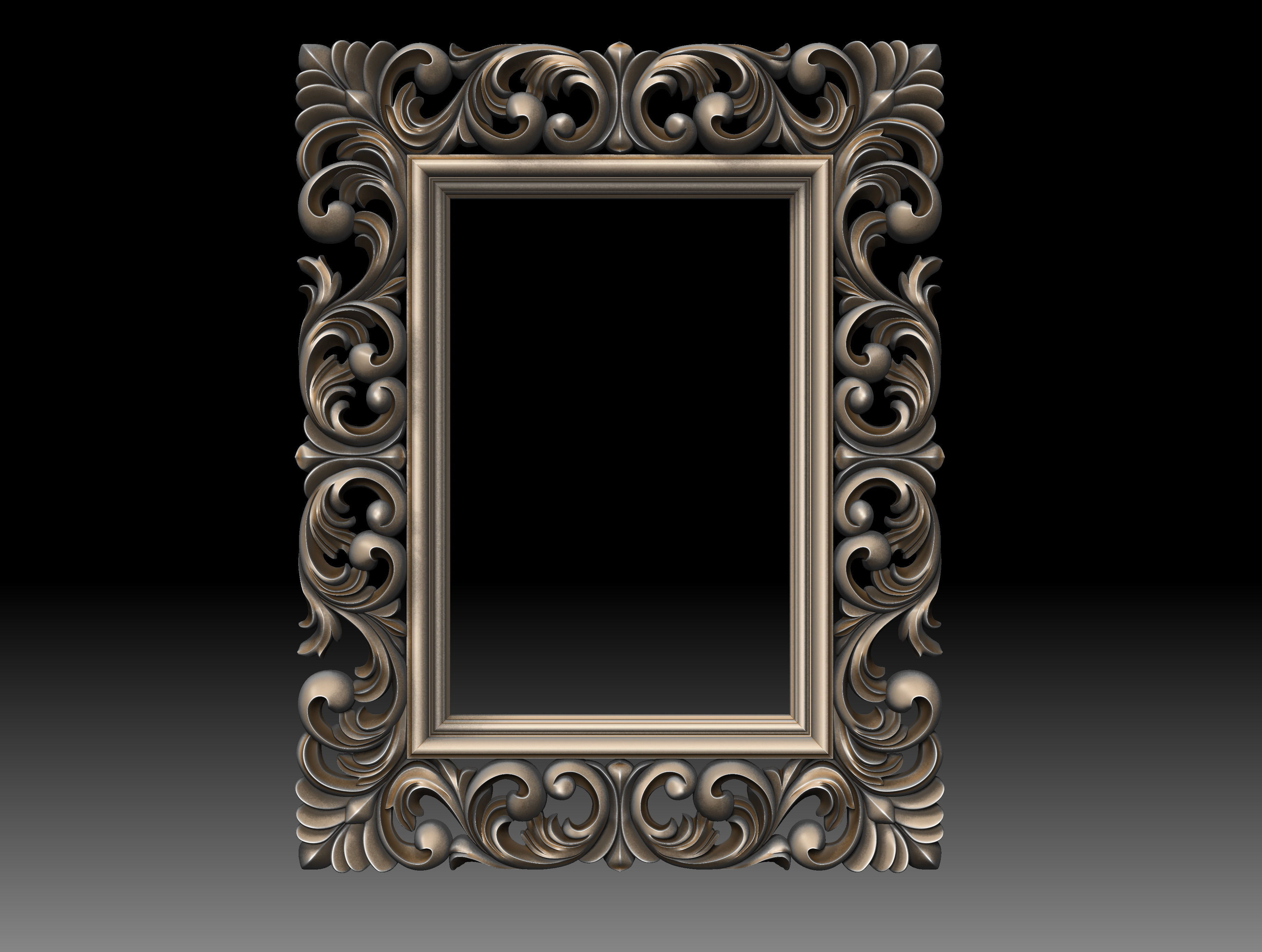 FRAME-MIRROR 001 3D print model_2