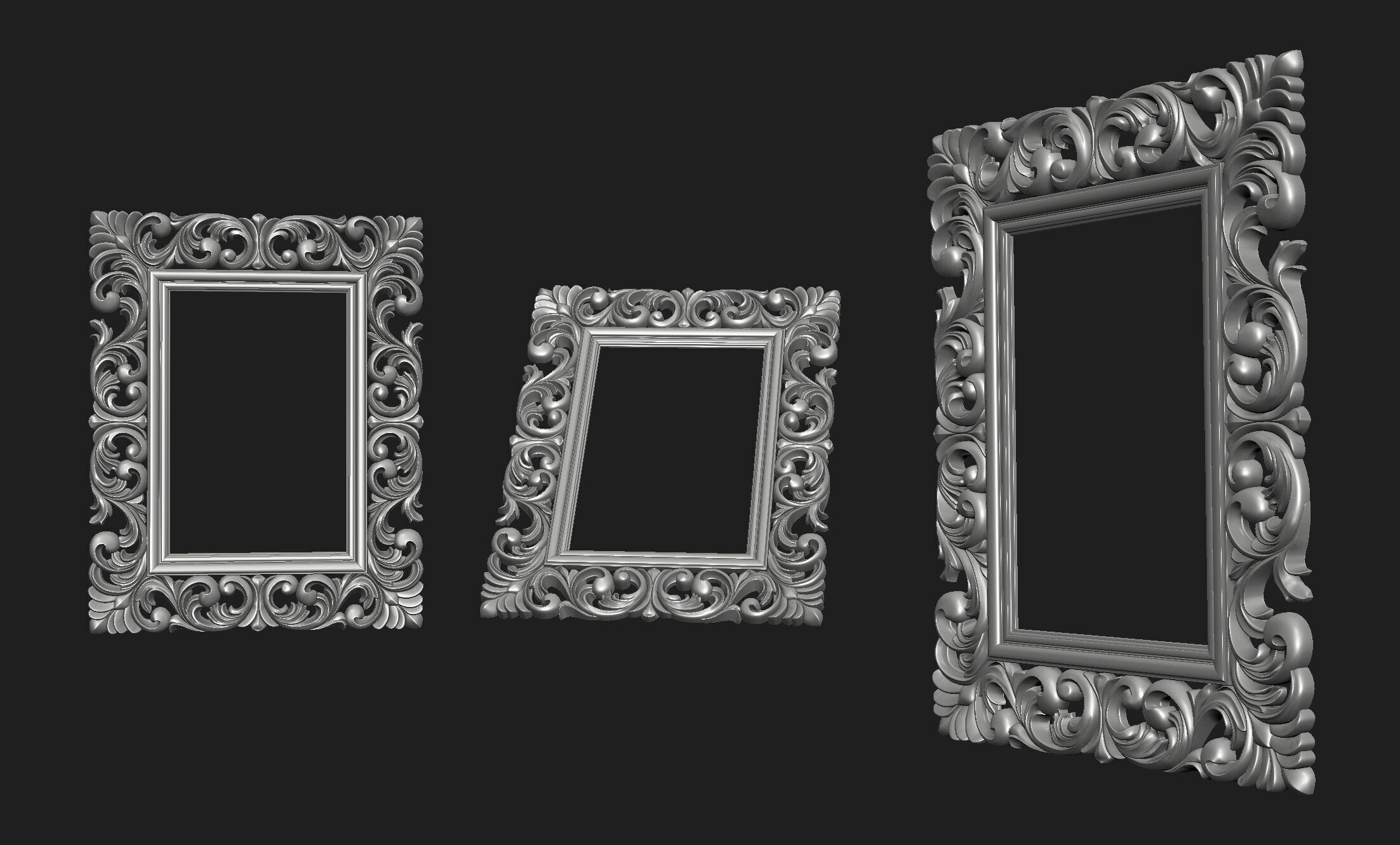 FRAME-MIRROR 001 3D print model_19