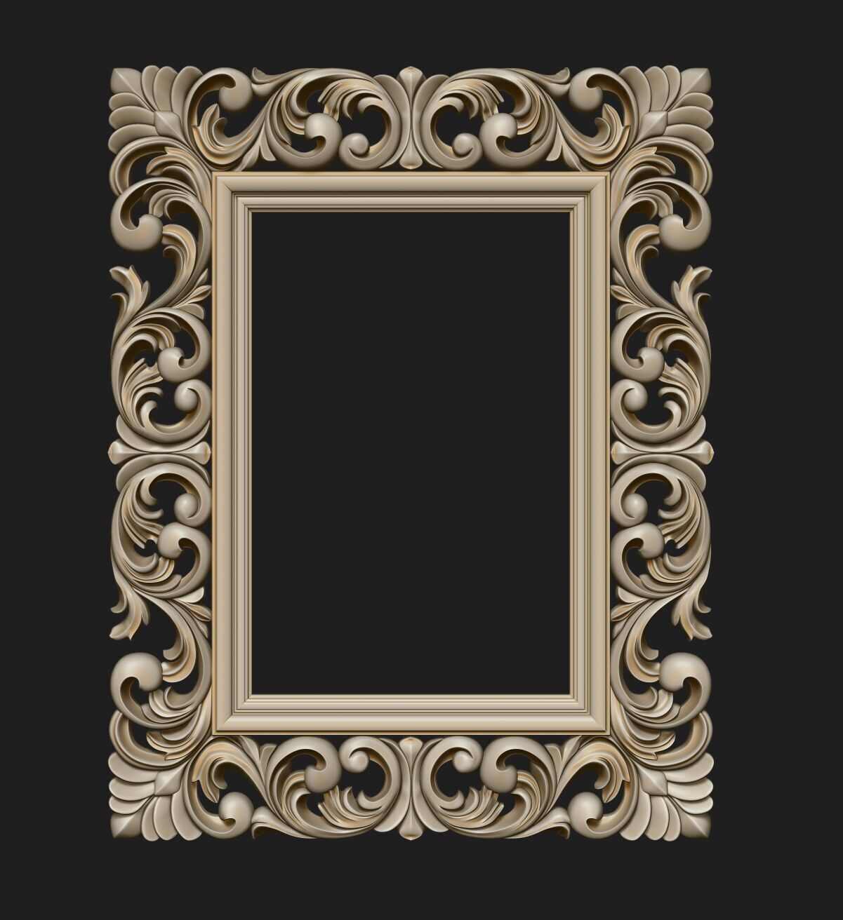 FRAME-MIRROR 001 3D print model_7