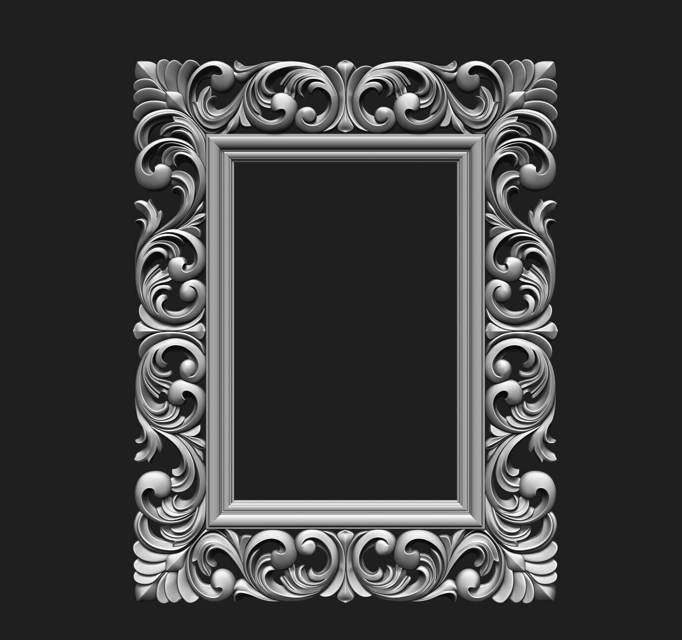 FRAME-MIRROR 001 3D print model_24