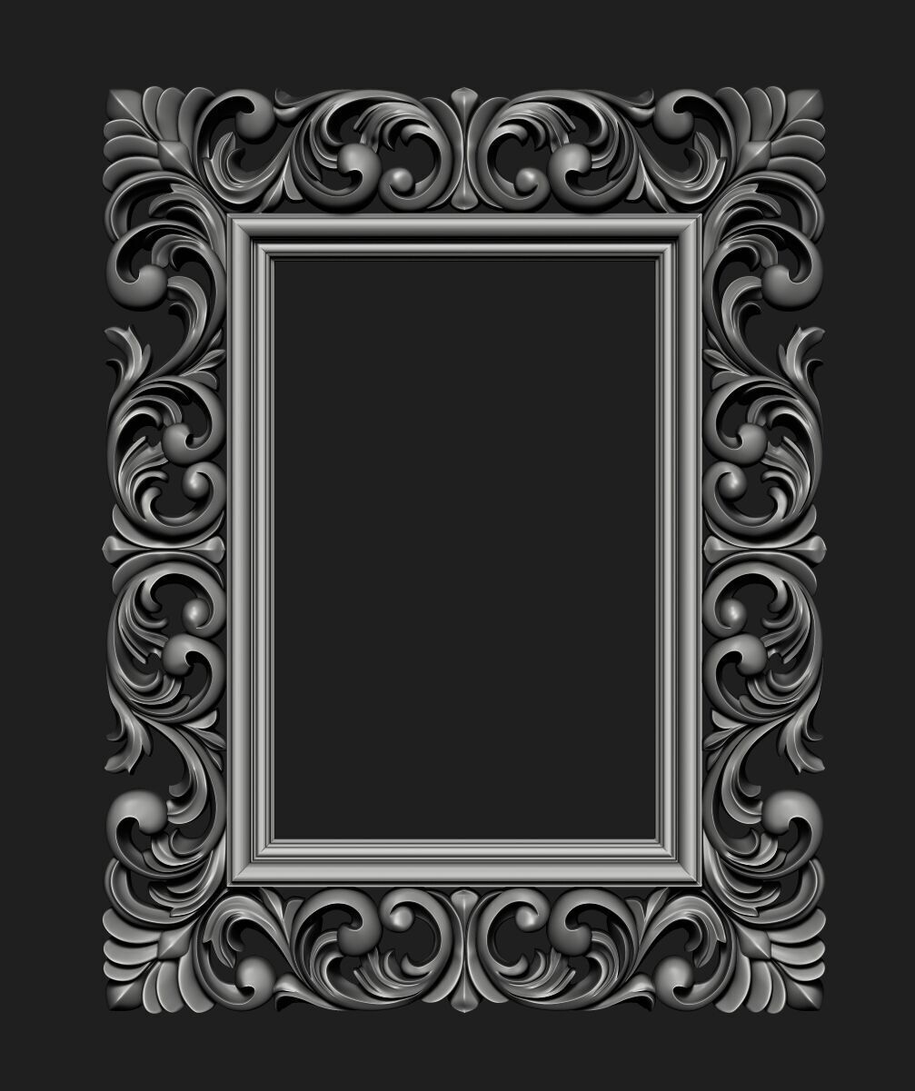 FRAME-MIRROR 001 3D print model_8