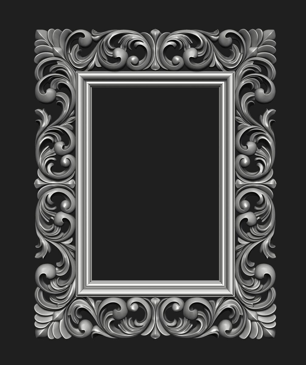 FRAME-MIRROR 001 3D print model_5