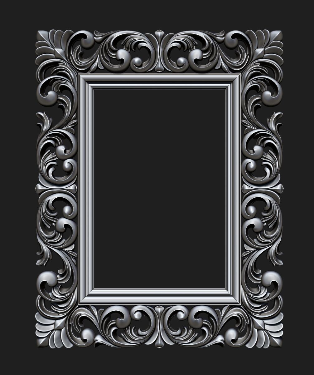 FRAME-MIRROR 001 3D print model_4