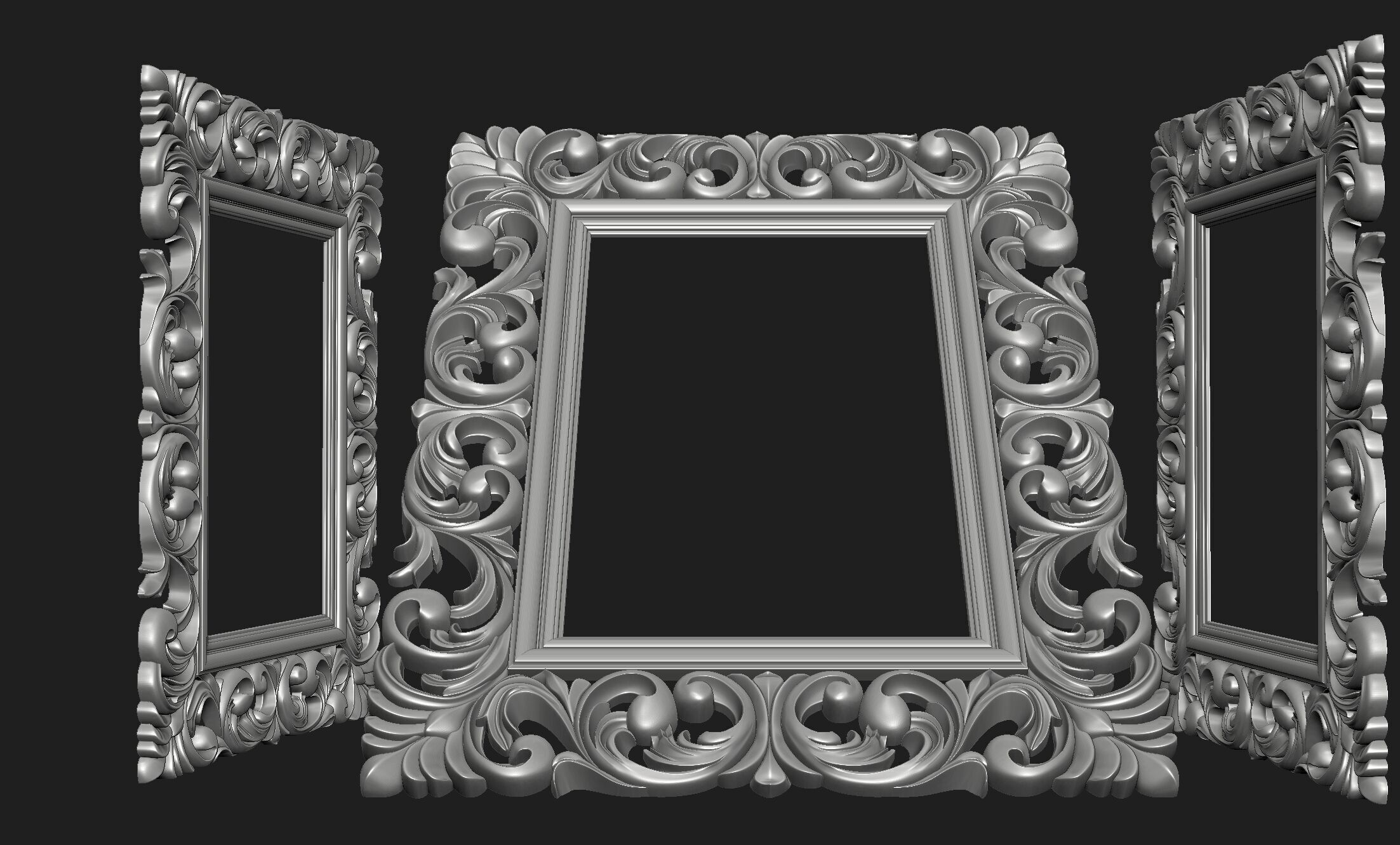 FRAME-MIRROR 001 3D print model_20
