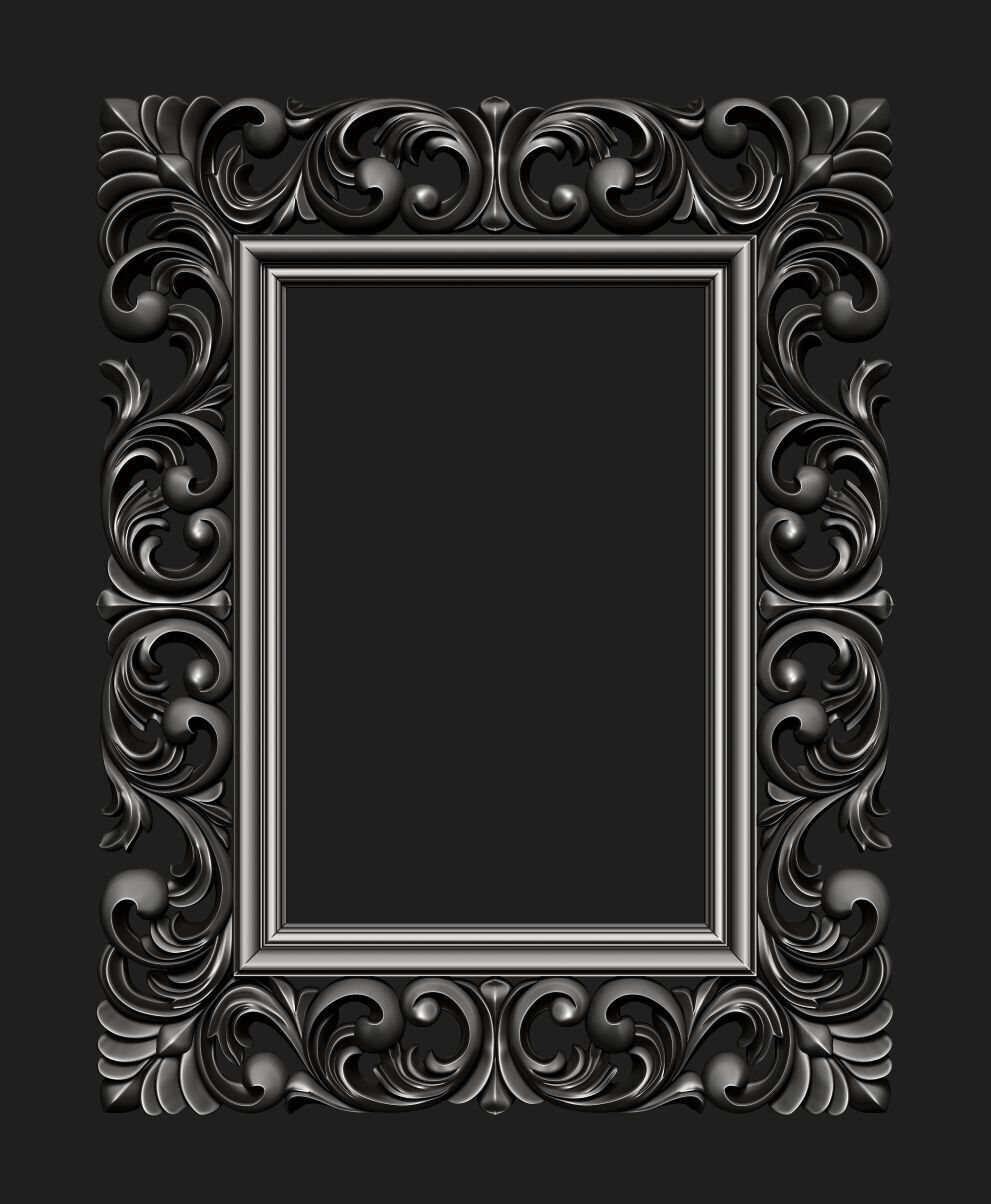 FRAME-MIRROR 001 3D print model_3