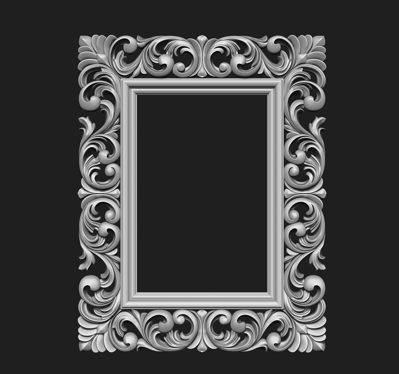 FRAME-MIRROR 001 3D print model_21