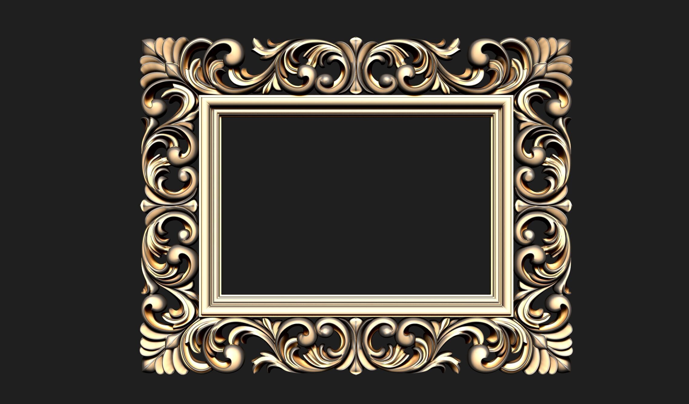 FRAME-MIRROR 001 3D print model_23