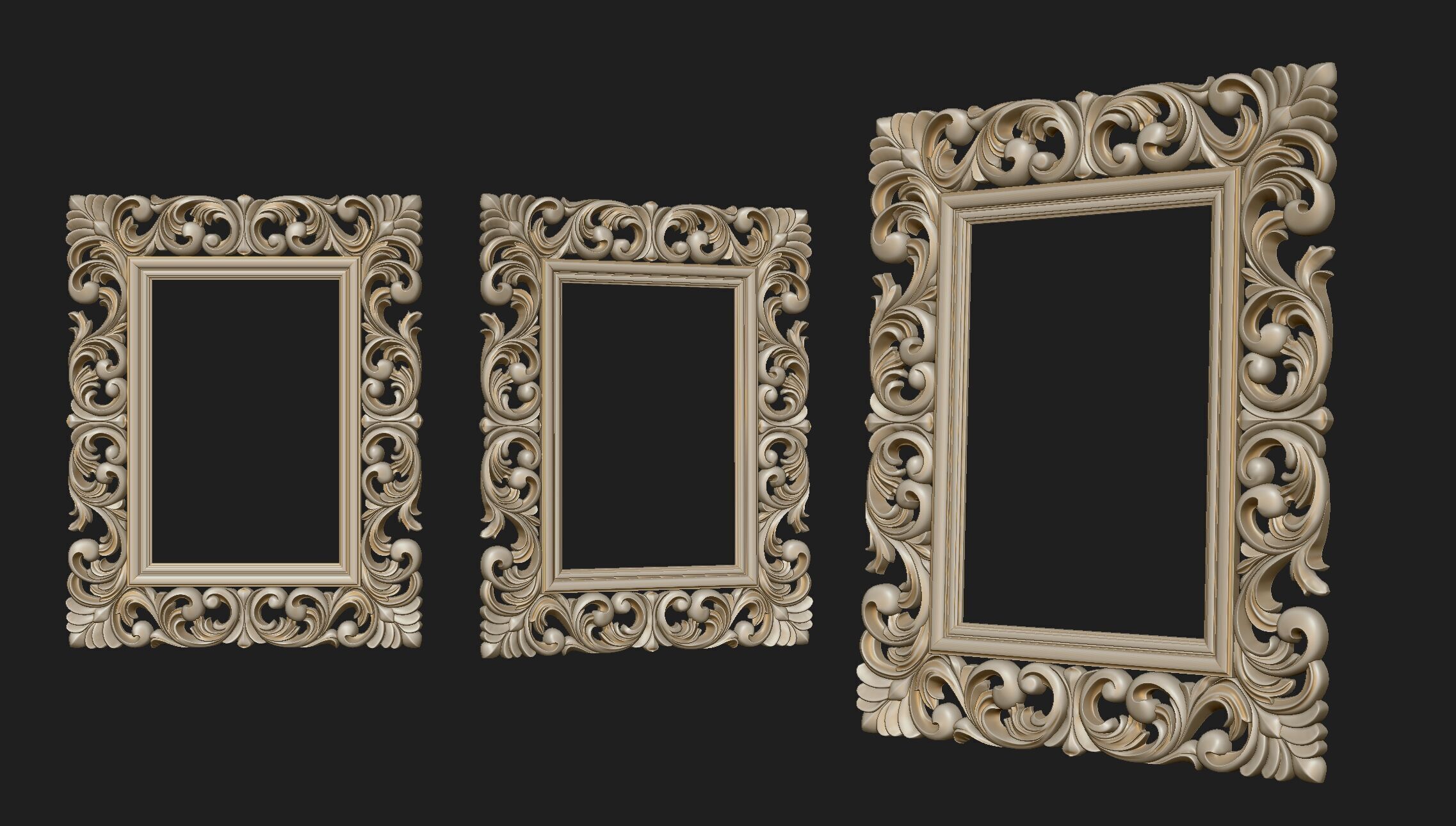FRAME-MIRROR 001 3D print model_6