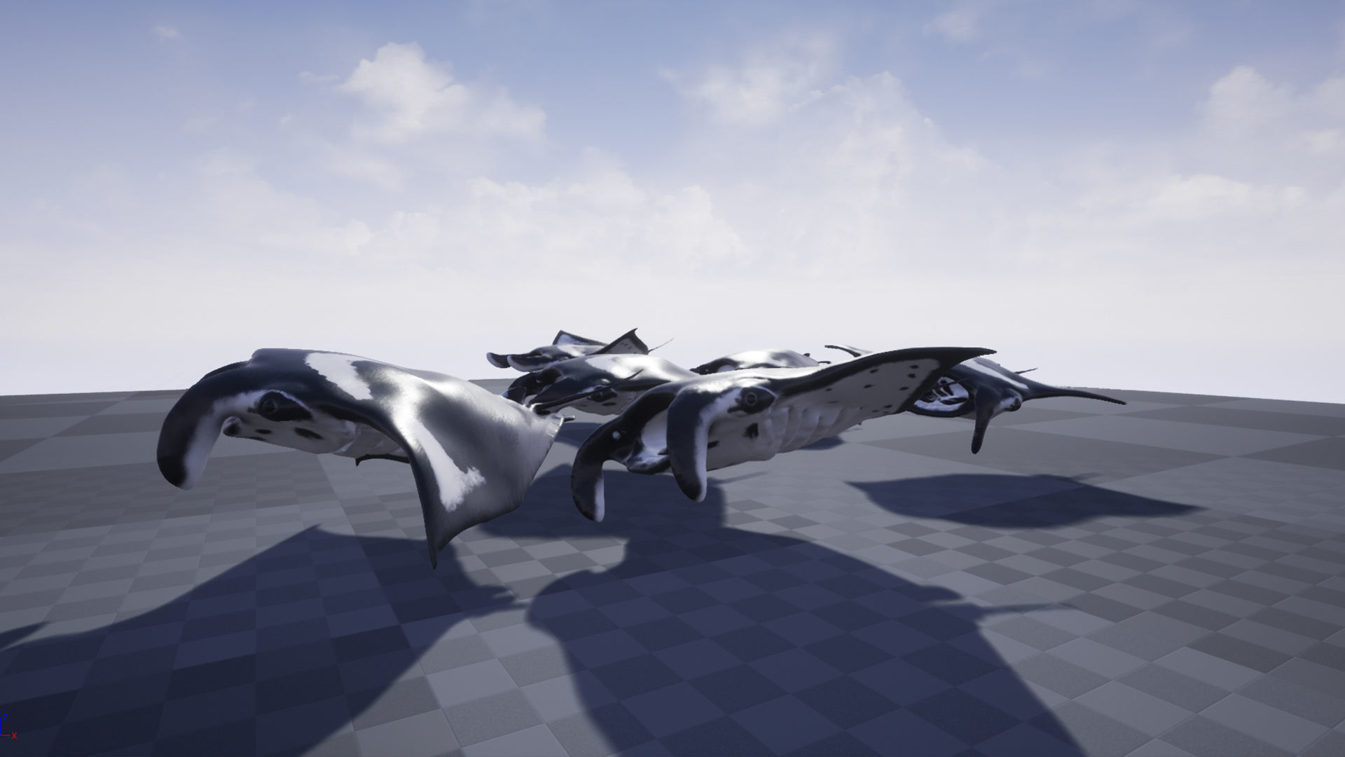 Manta Stingray 6 Animations Unity and UE4 Low-poly 3D model_18