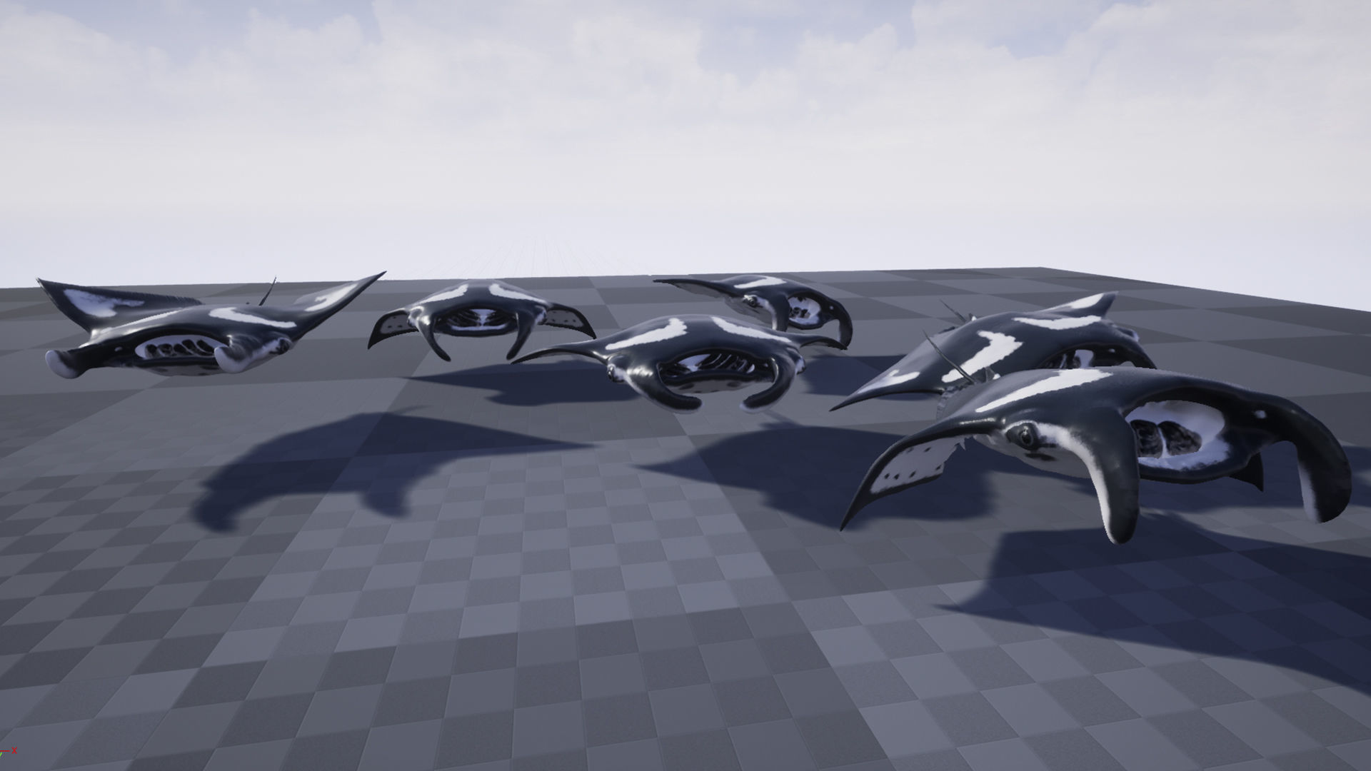 Manta Stingray 6 Animations Unity and UE4 Low-poly 3D model_10