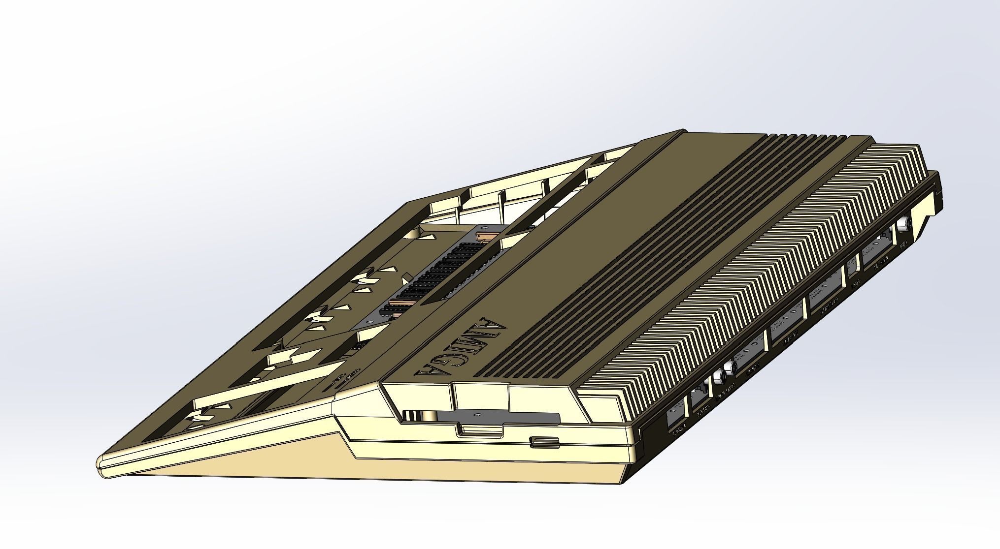 Commodore Amiga 500 3d printed enclosure 3D print model_21