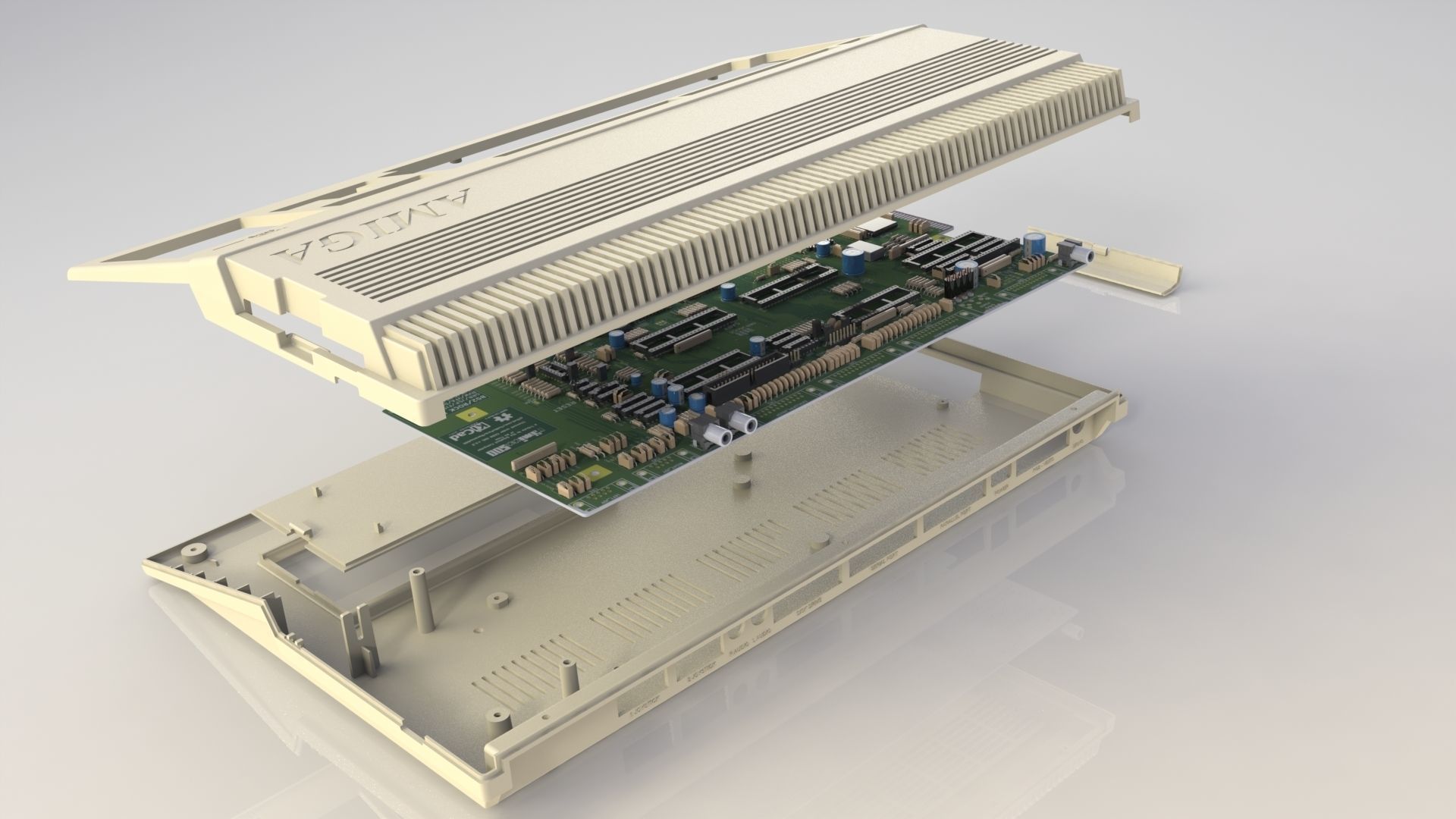 Commodore Amiga 500 3d printed enclosure 3D print model_2