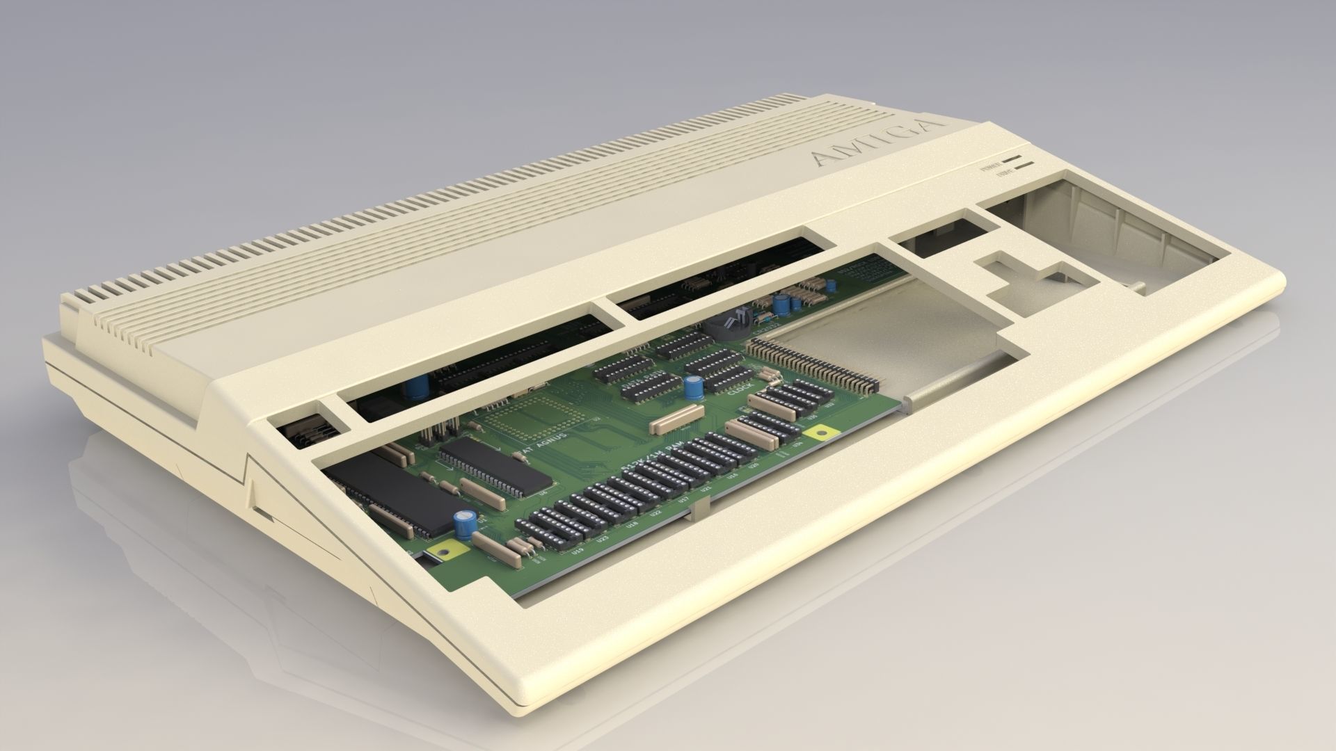 Commodore Amiga 500 3d printed enclosure 3D print model_1