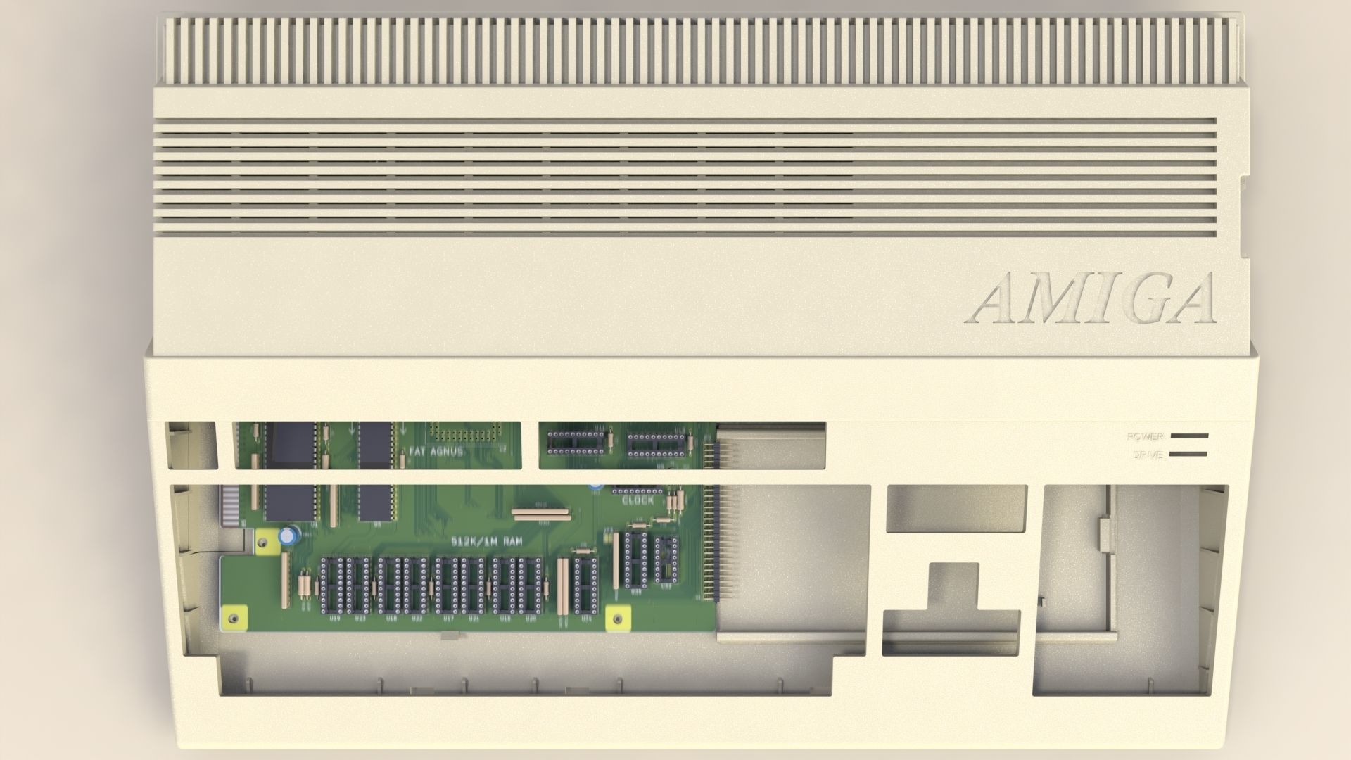 Commodore Amiga 500 3d printed enclosure 3D print model_9