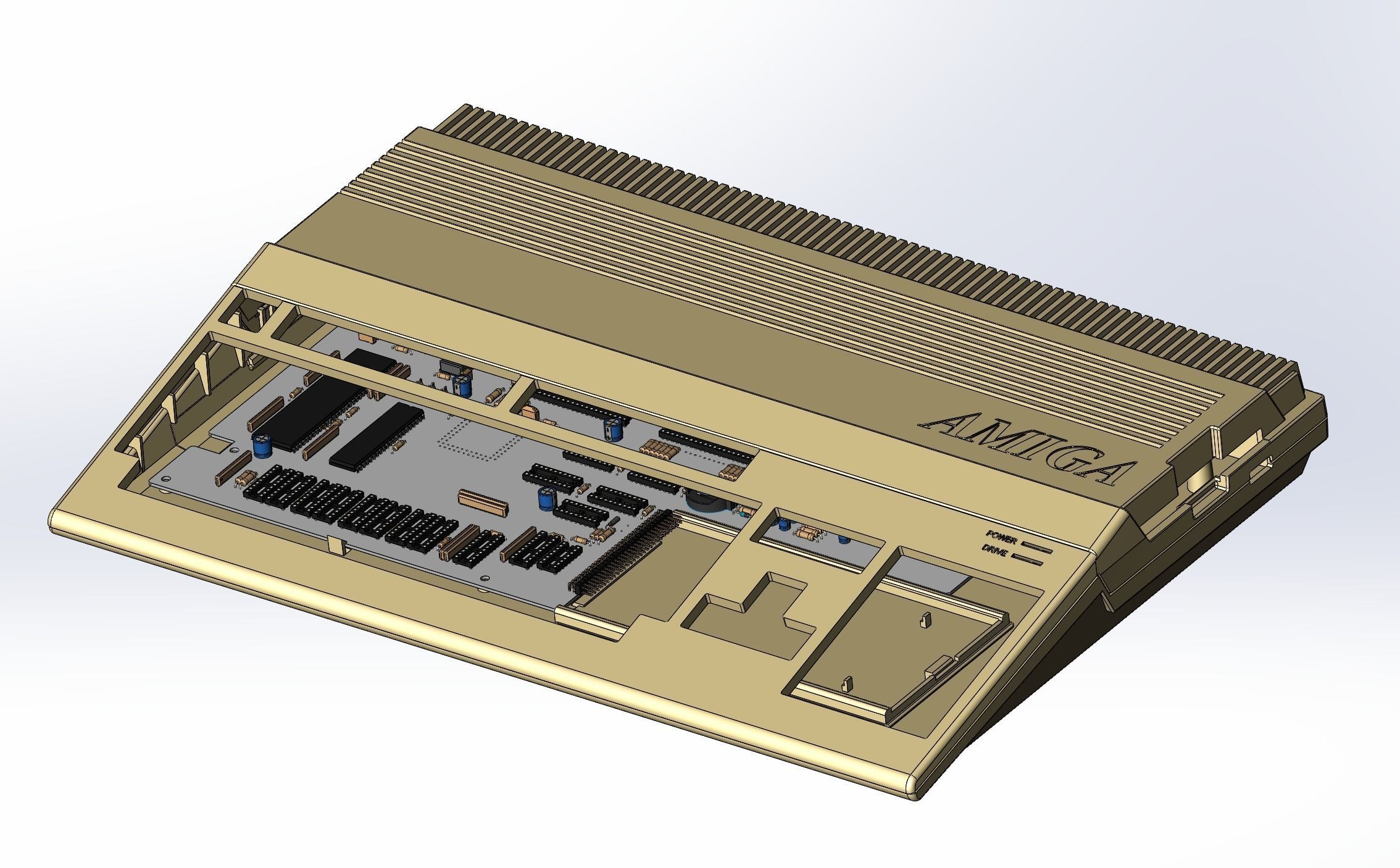 Commodore Amiga 500 3d printed enclosure 3D print model_16