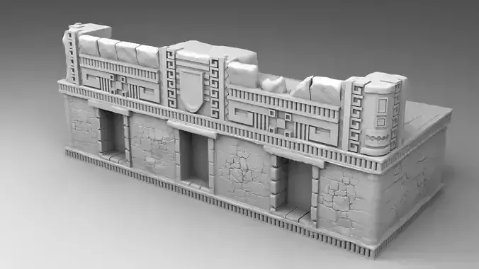 Rich build of Maya 3D print model