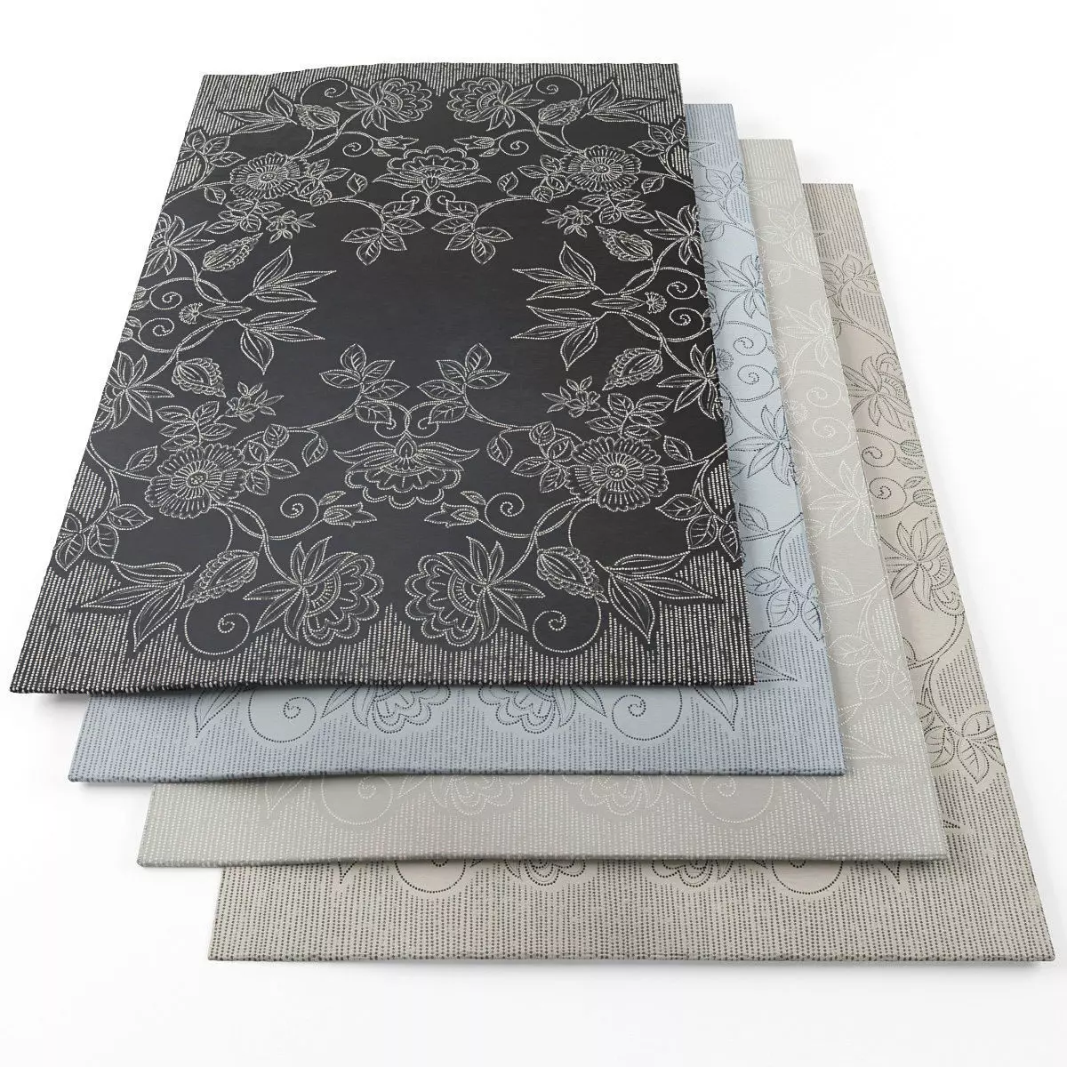 Rugs-1056 set of placemats Low-poly 3D model_0