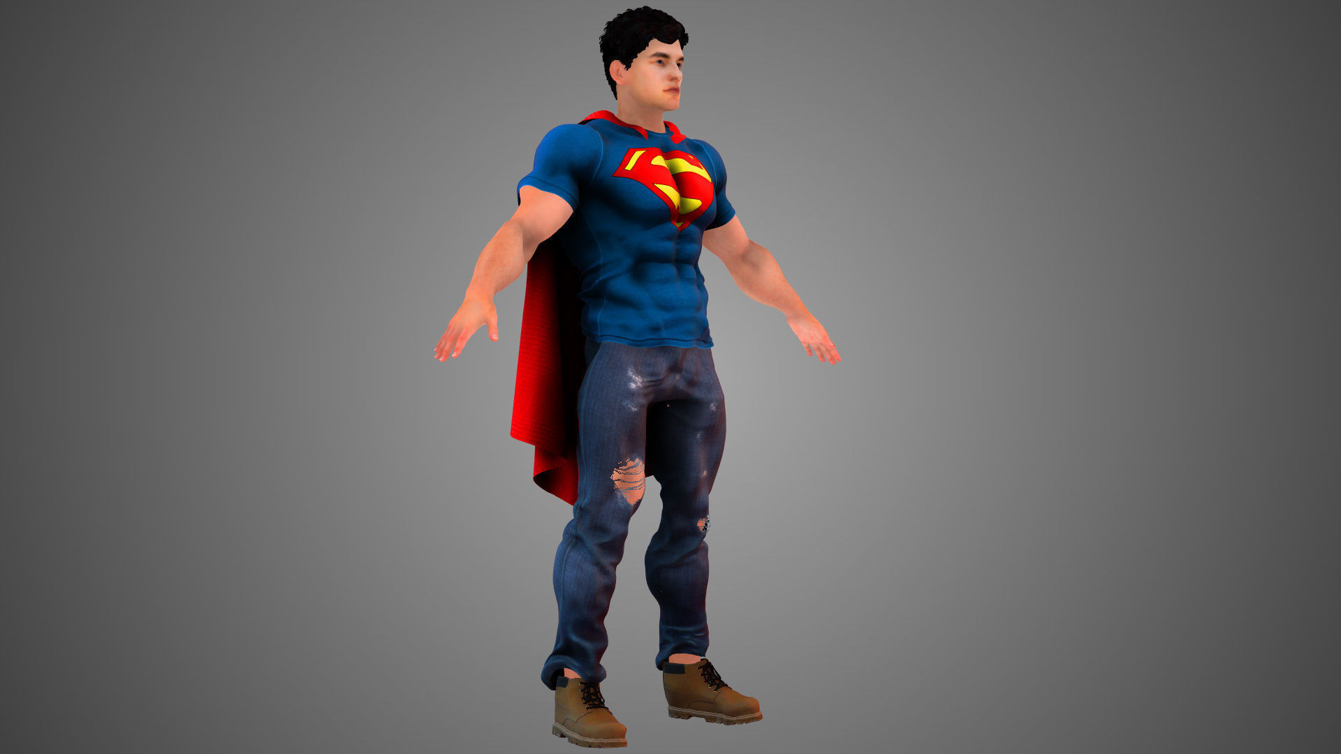 Young Superman - New 52 3D model_4