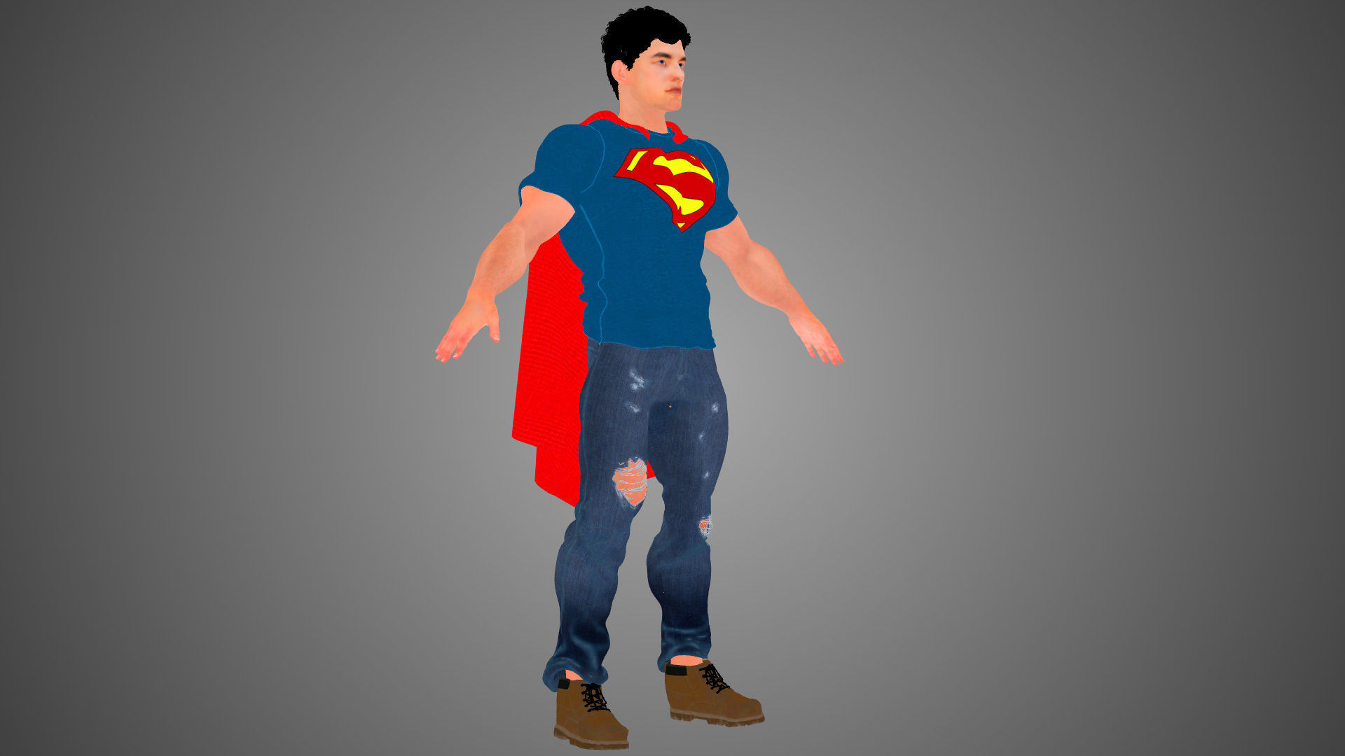 Young Superman - New 52 3D model_3