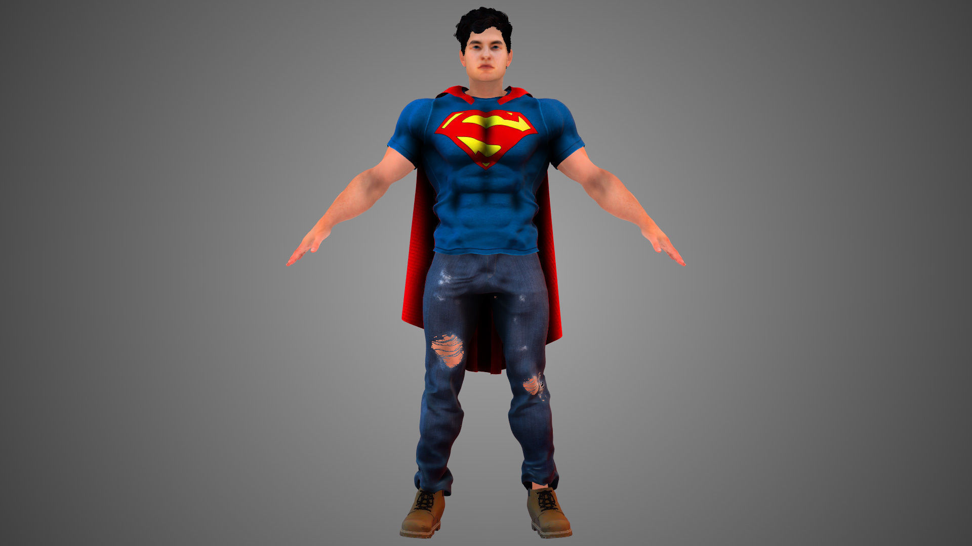 Young Superman - New 52 3D model_5