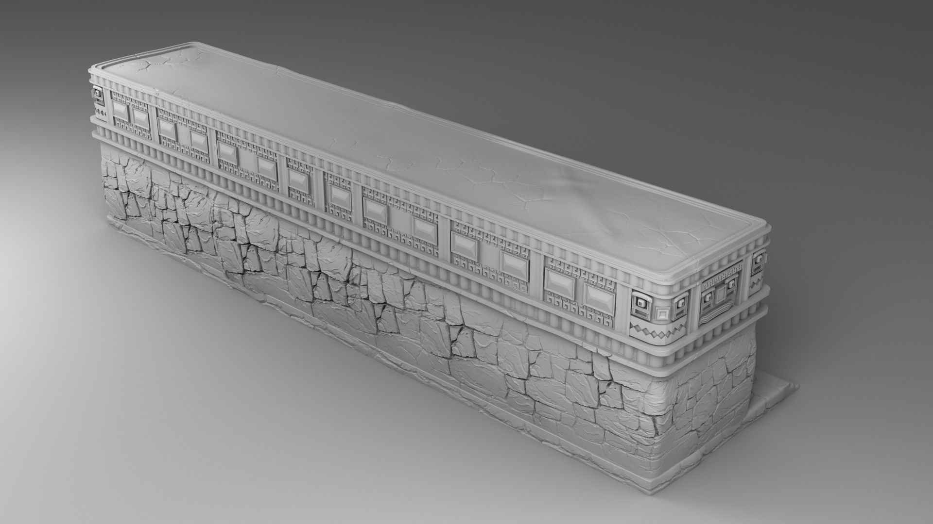 The tomb of Maya 3D print model_1