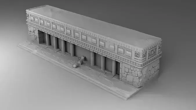 The tomb of Maya 3D print model