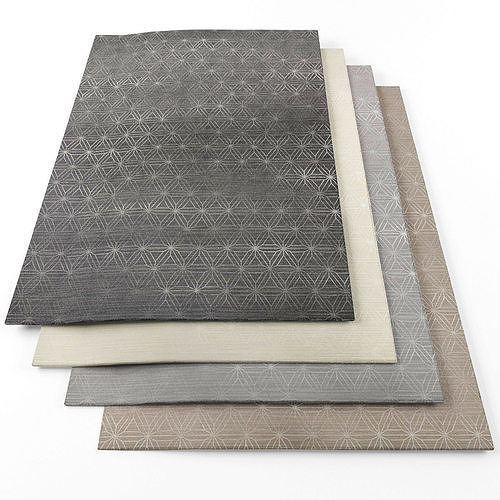 Rugs-1060 geometric rugs for living room Low-poly 3D model