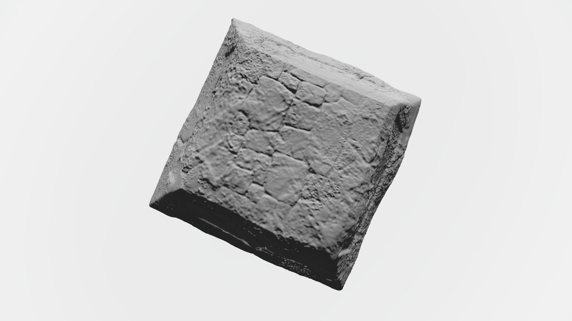 Stone tower of maya 3D print model_2