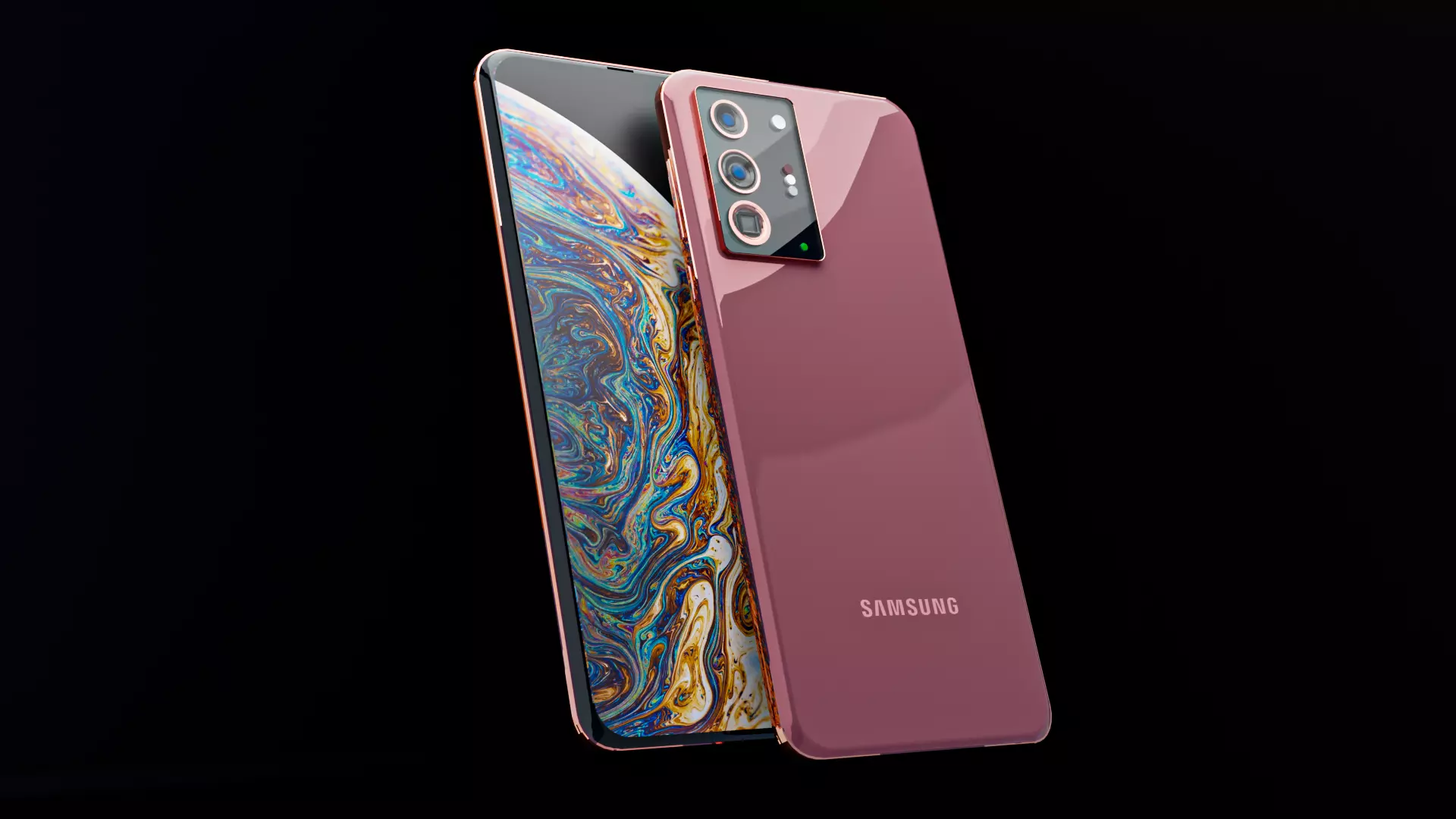 Samsung galaxy s20 Concept phone original 3D model Free 3D model