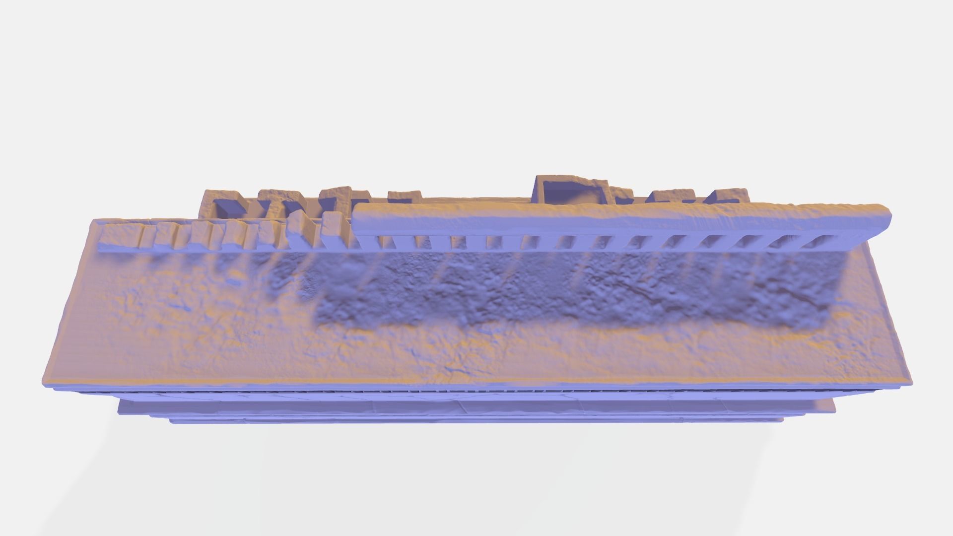 Large temple of Maya 3D print model_3