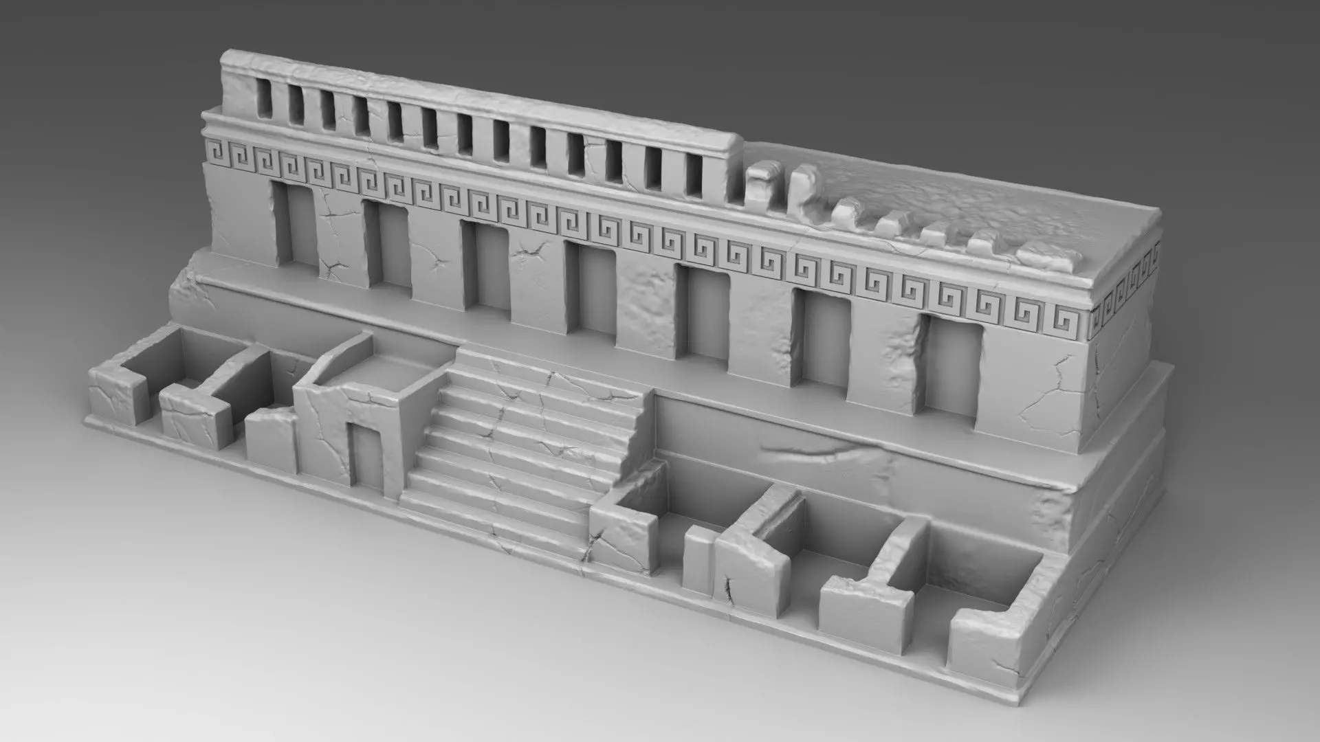 Large temple of Maya 3D print model_0