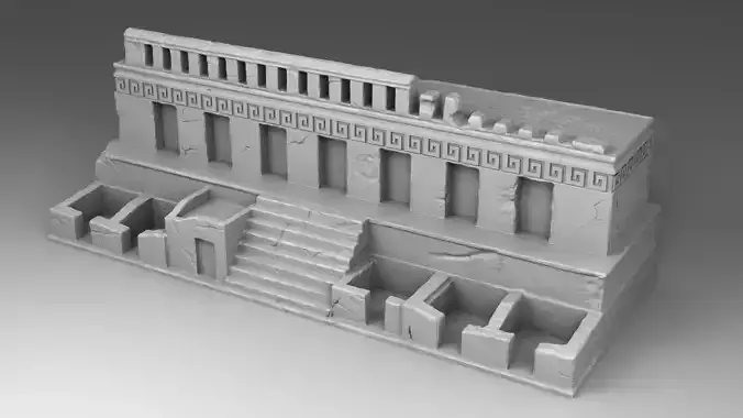Large temple of Maya 3D print model Large temple of Maya 3D print model
