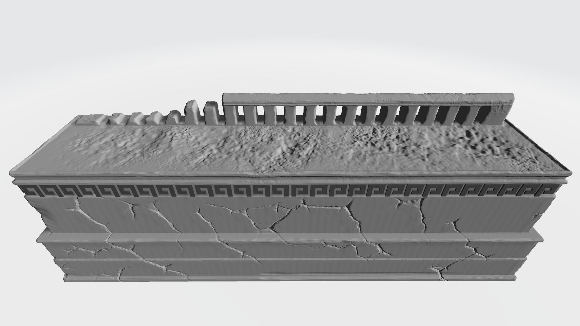 Large temple of Maya 3D print model_1