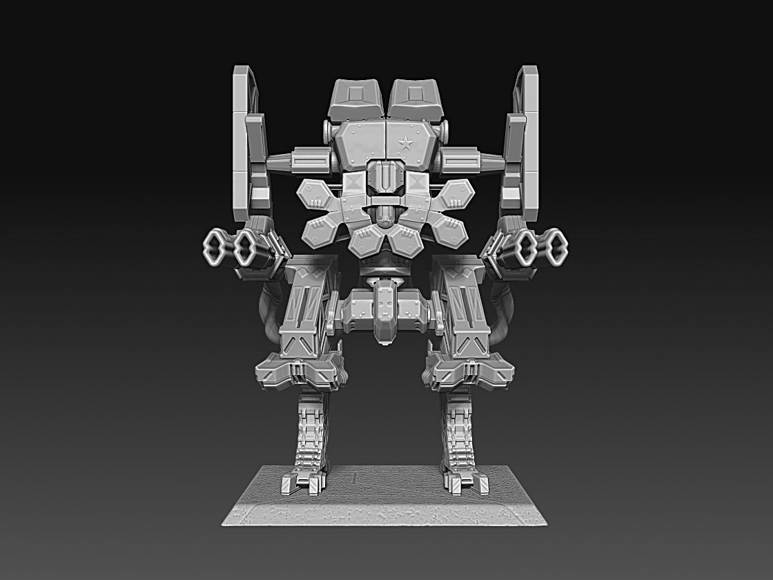 Police Mech 3D print model_2