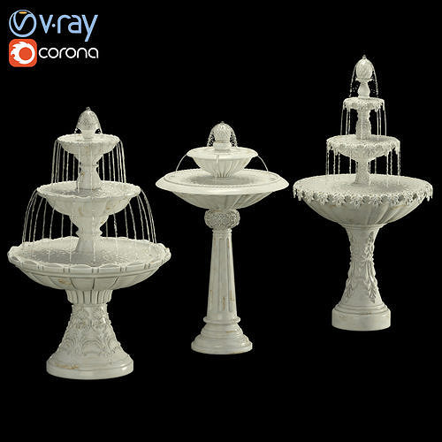 Classic Fountain Collection 3D model